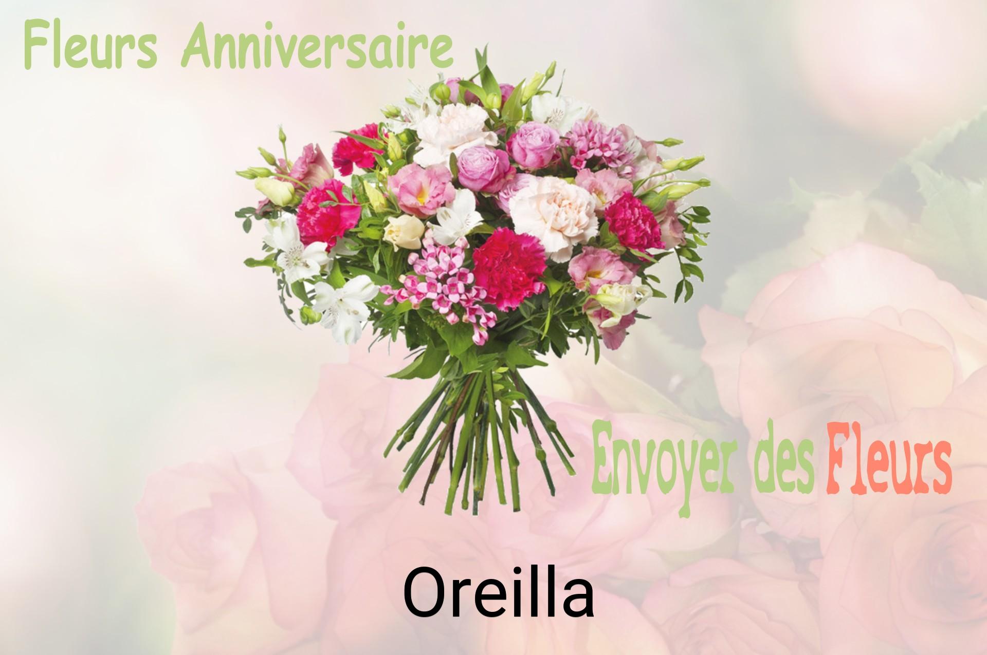 Bouquet de fleurs d’anniversaire livré à Oreilla